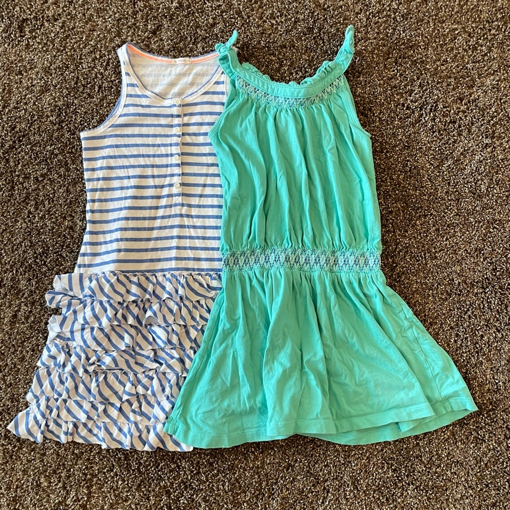 Crewcuts Striped Blue and Cream dress, Gymboree dress